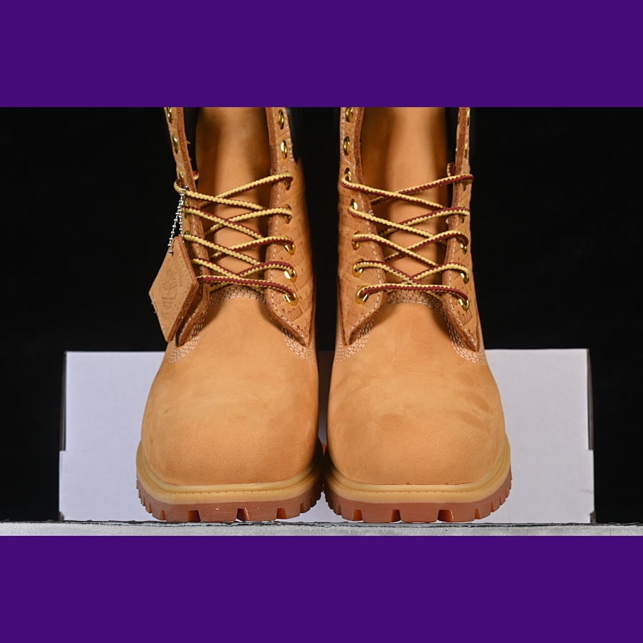 Timberland 6-Inch Design-Inspired - "Stamped-Collar" Wheat - TIM-COLLARWHEAT-006 - Sole Revival and Redemption LLC
