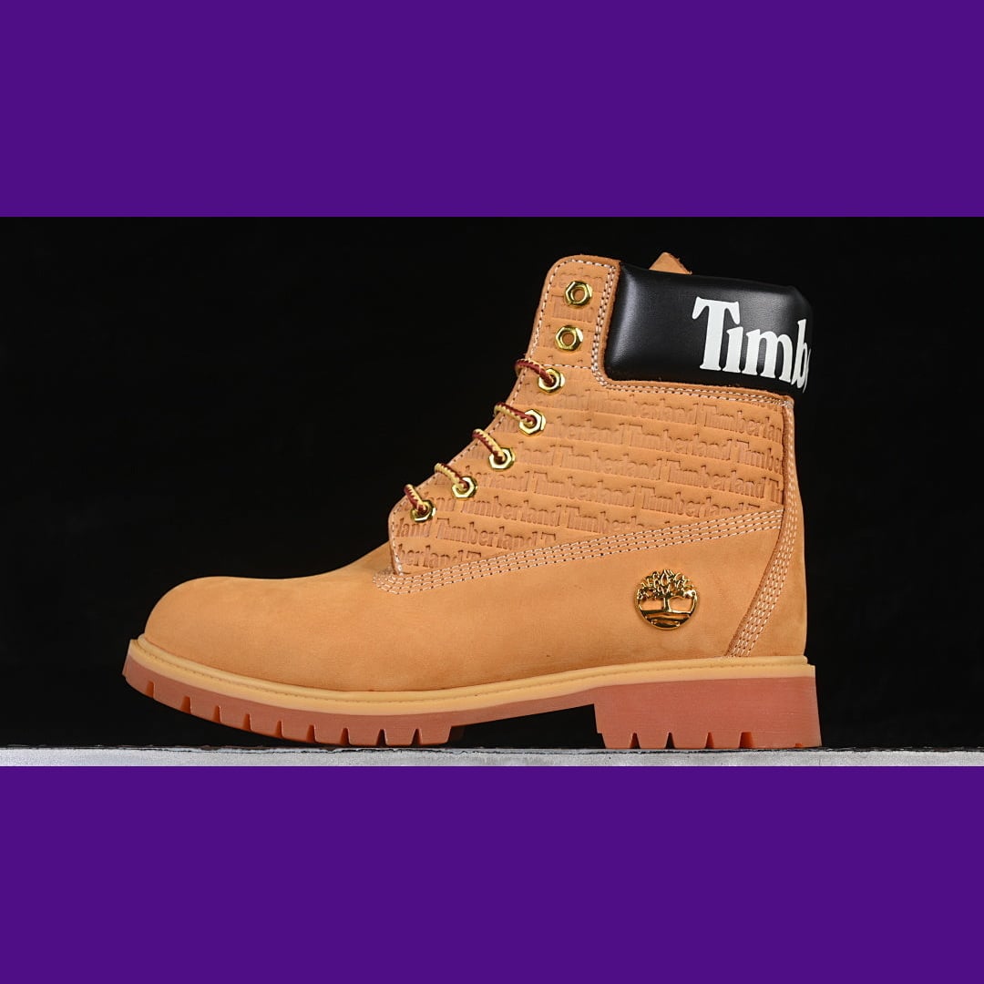 Timberland 6-Inch Design-Inspired - "Stamped-Collar" Wheat - TIM-COLLARWHEAT-006 - Sole Revival and Redemption LLC