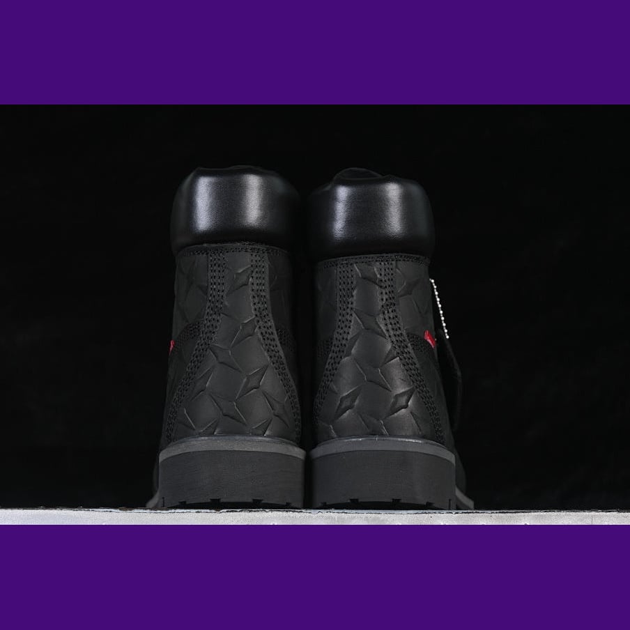 Timberland 6-Inch Design-Inspired - "Supreme Diamond" Black - TIM-SUPDIAMONDBLK-008 - Sole Revival and Redemption LLC