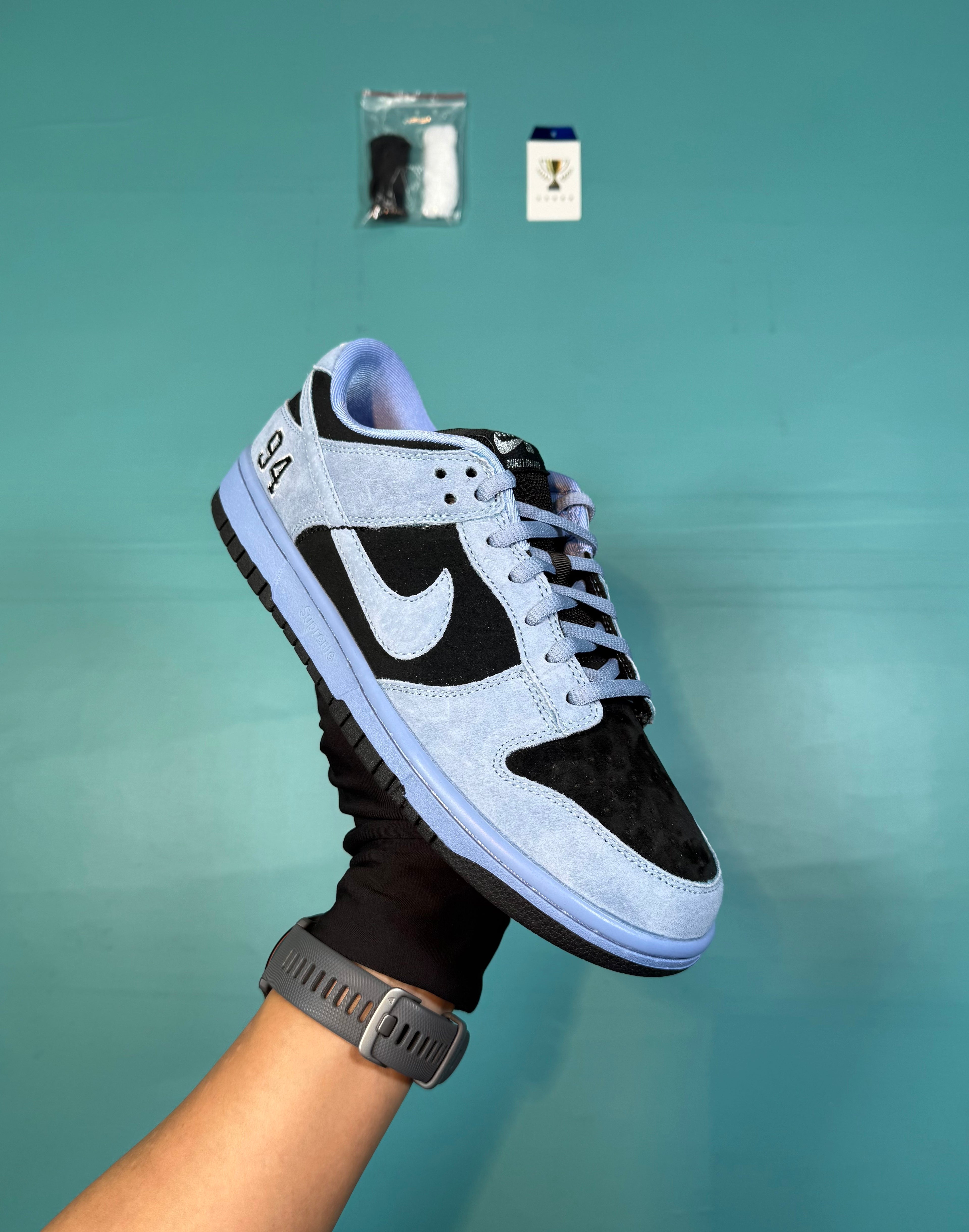 SB Dunk Low “Supreme 94 Pack” — White / Black / Purple / Blue / Golden — Design‑Inspired