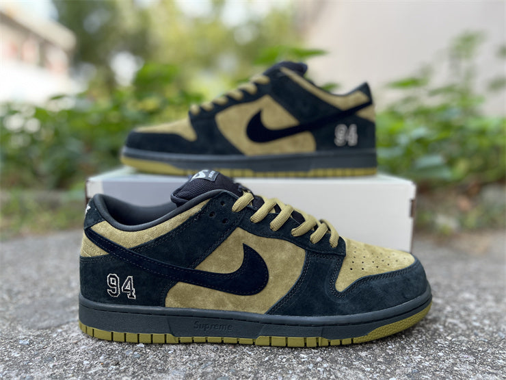 SB Dunk Low “Supreme 94 Pack” — White / Black / Purple / Blue / Golden — Design‑Inspired