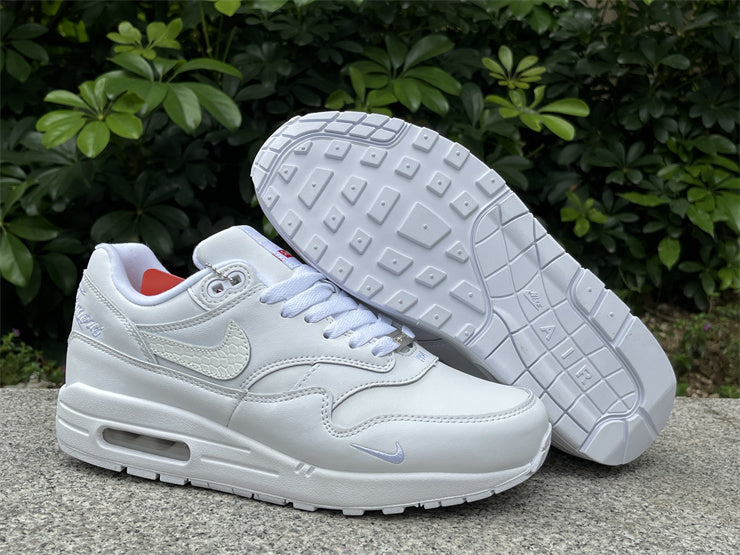 Nike Air Max 1 Design-Inspired - "Supreme White Leather" - AM1-SUPWHT-002