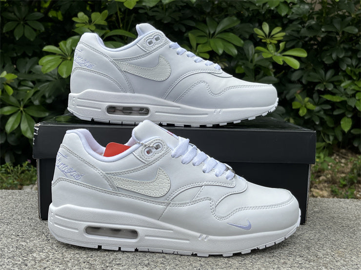 Nike Air Max 1 Design-Inspired - "Supreme White Leather" - AM1-SUPWHT-002