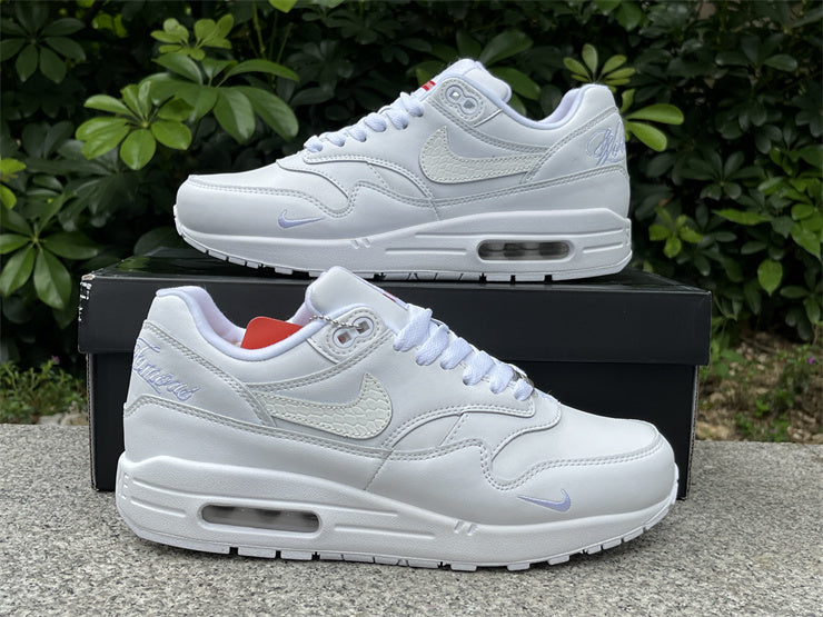 Nike Air Max 1 Design-Inspired - "Supreme White Leather" - AM1-SUPWHT-002