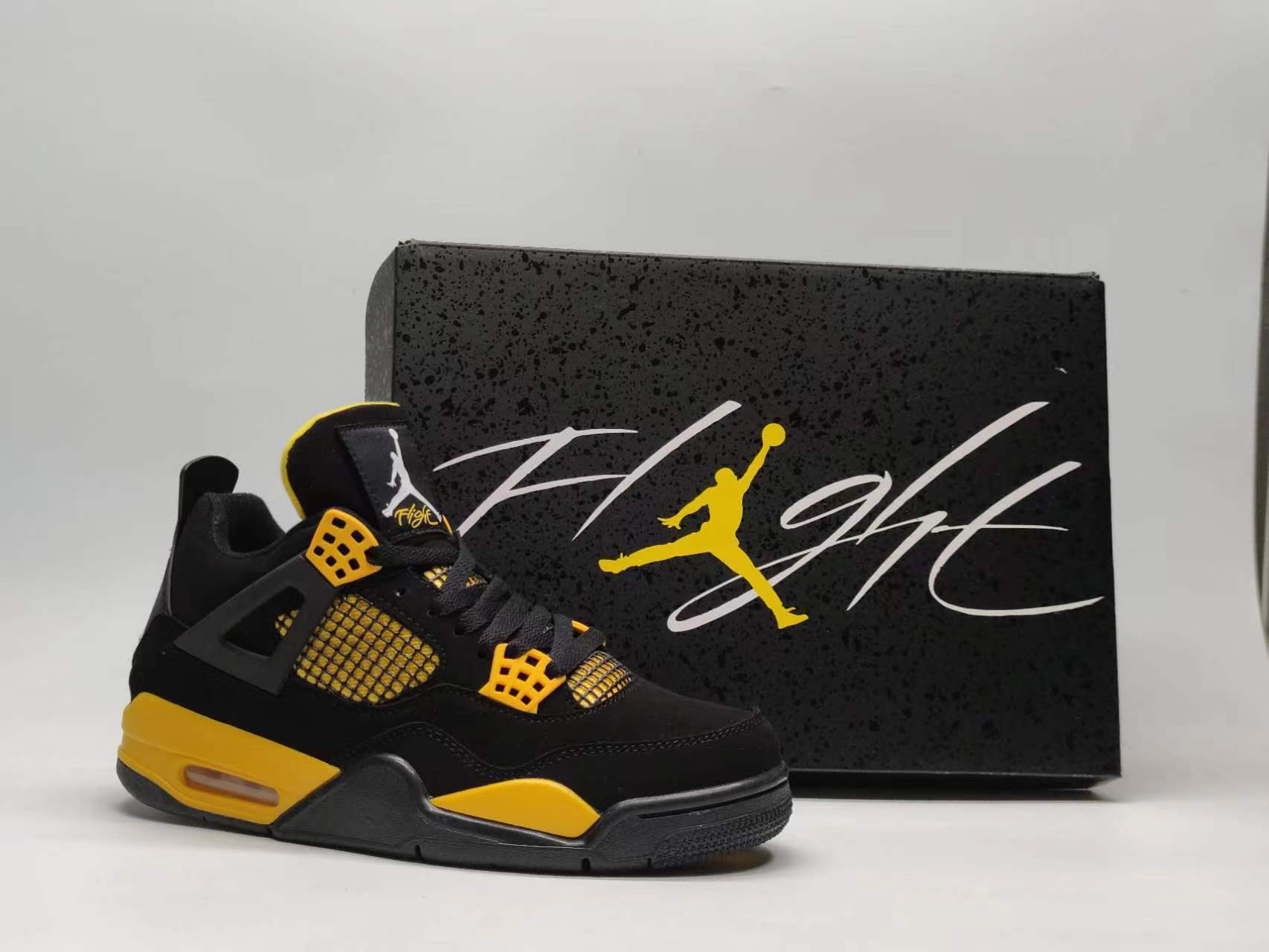 432 — Jordan 4 “Thunder Pack” — Design‑Inspired Sneaker Set