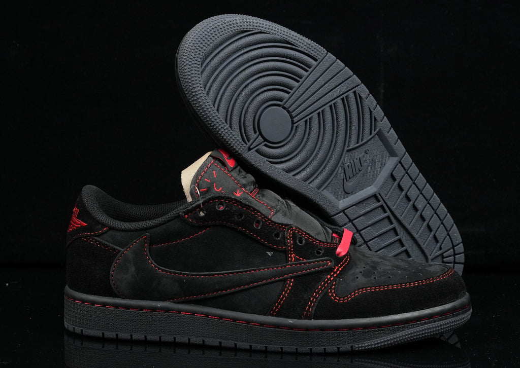 Jordan 1 Low Design‑Inspired “Black and Red Phantom” — Fantasy Build — TS‑REDPHAN‑043