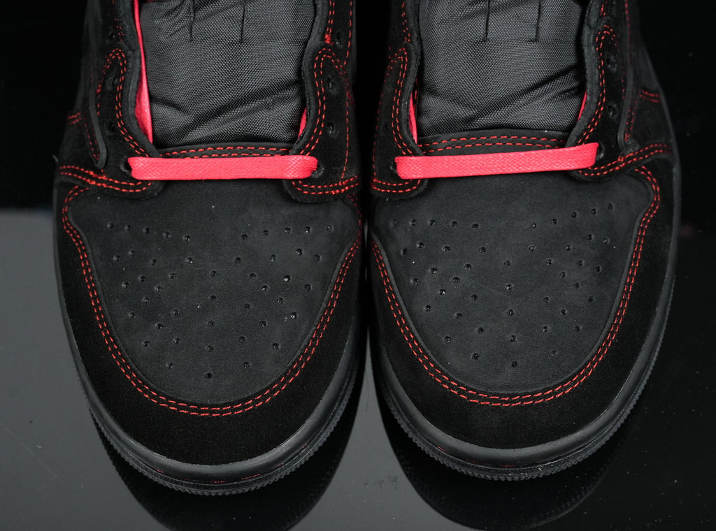 Jordan 1 Low Design‑Inspired “Black and Red Phantom” — Fantasy Build — TS‑REDPHAN‑043