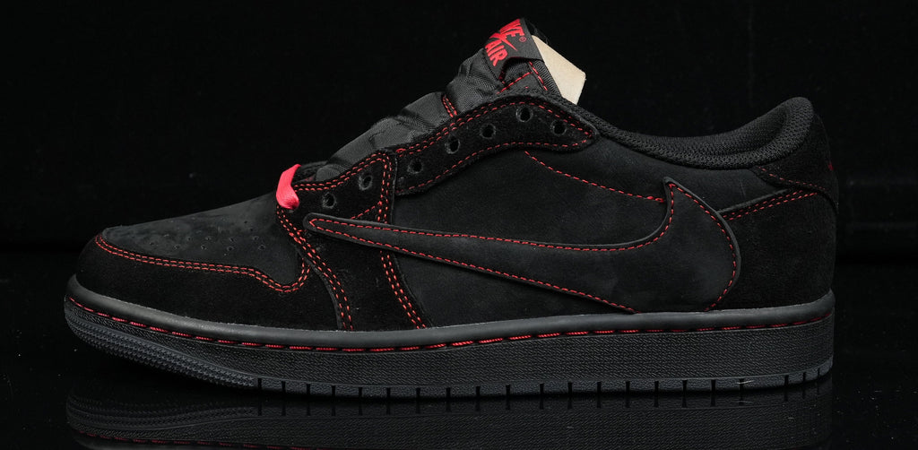 Jordan 1 Low Design‑Inspired “Black and Red Phantom” — Fantasy Build — TS‑REDPHAN‑043