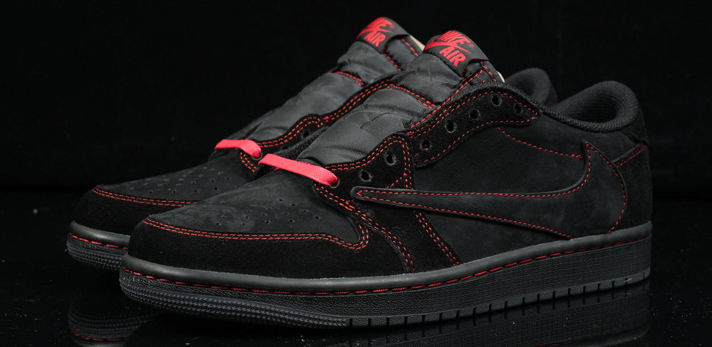 Jordan 1 Low Design‑Inspired “Black and Red Phantom” — Fantasy Build — TS‑REDPHAN‑043