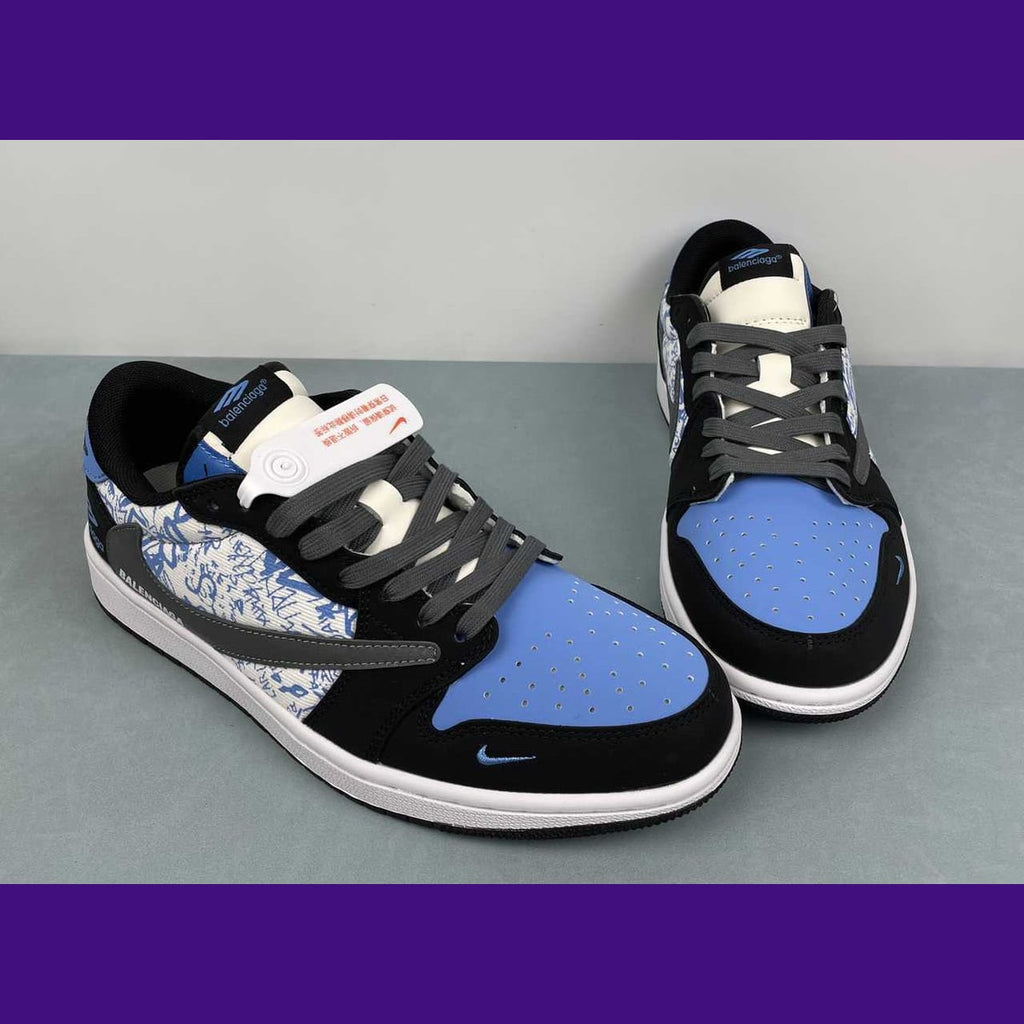 Jordan 1 Low Design-Inspired - "Travis Scott" "Balenciaga" - TS-BALENCI-061 - Sole Revival and Redemption LLC