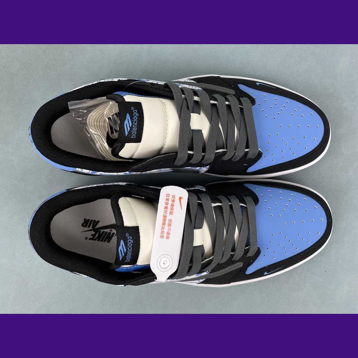 Jordan 1 Low Design-Inspired - "Travis Scott" "Balenciaga" - TS-BALENCI-061 - Sole Revival and Redemption LLC