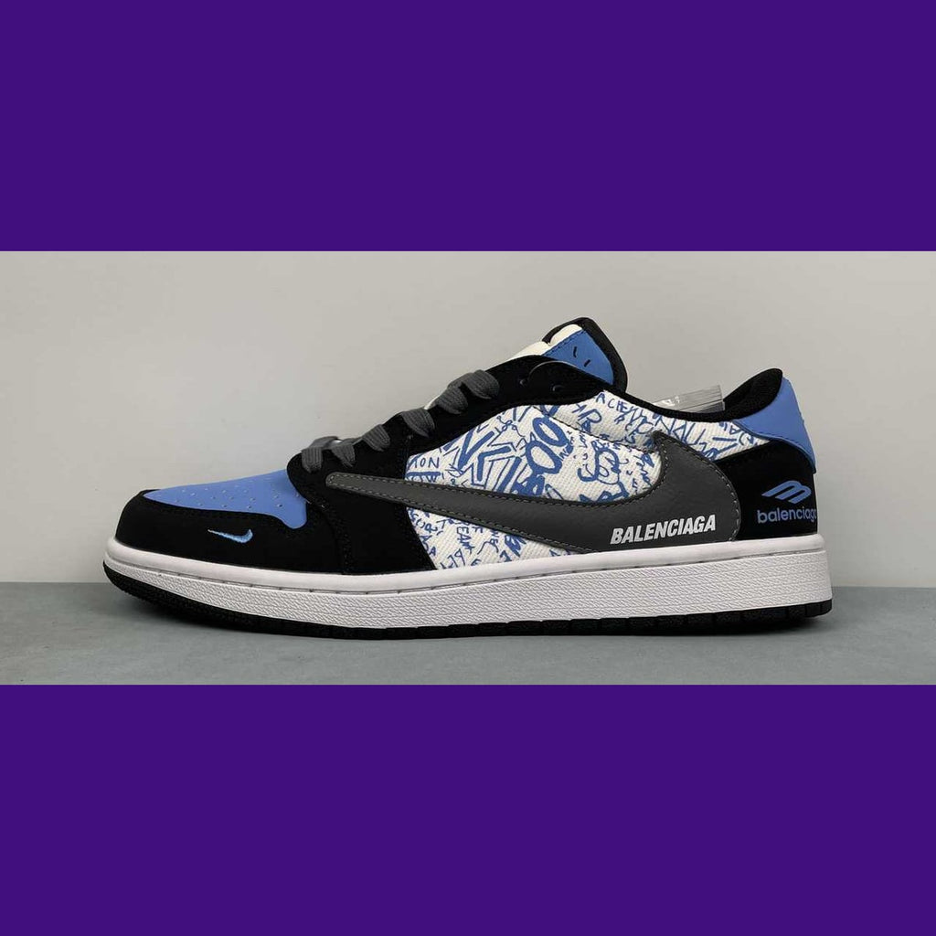 Jordan 1 Low Design-Inspired - "Travis Scott" "Balenciaga" - TS-BALENCI-061 - Sole Revival and Redemption LLC