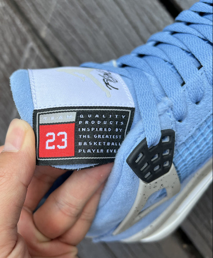 Jordan 4 — Design‑Inspired “Carolina” Custom Tribute Build AJ4‑CAROLINA‑435
