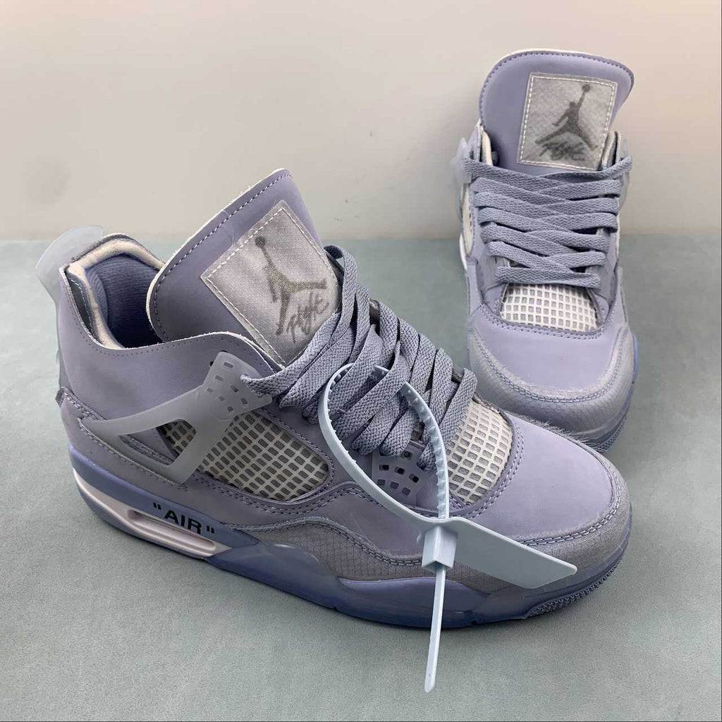 Jordan 4 — Design‑Inspired “Off‑White Carolina Blue” Custom Fantasy Build AJ4‑OWCAROLINA‑436