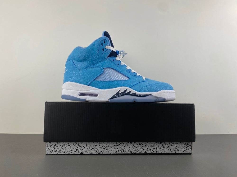 Jordan 5 Design-Inspired - "UNC PE" "Carolina Blue" Custom Tribute - AJ5-UNCPE-529A