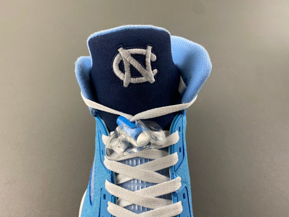 Jordan 5 Design-Inspired - "UNC PE" "Carolina Blue" Custom Tribute - AJ5-UNCPE-529A