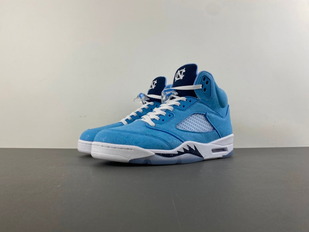 Jordan 5 Design-Inspired - "UNC PE" "Carolina Blue" Custom Tribute - AJ5-UNCPE-529A
