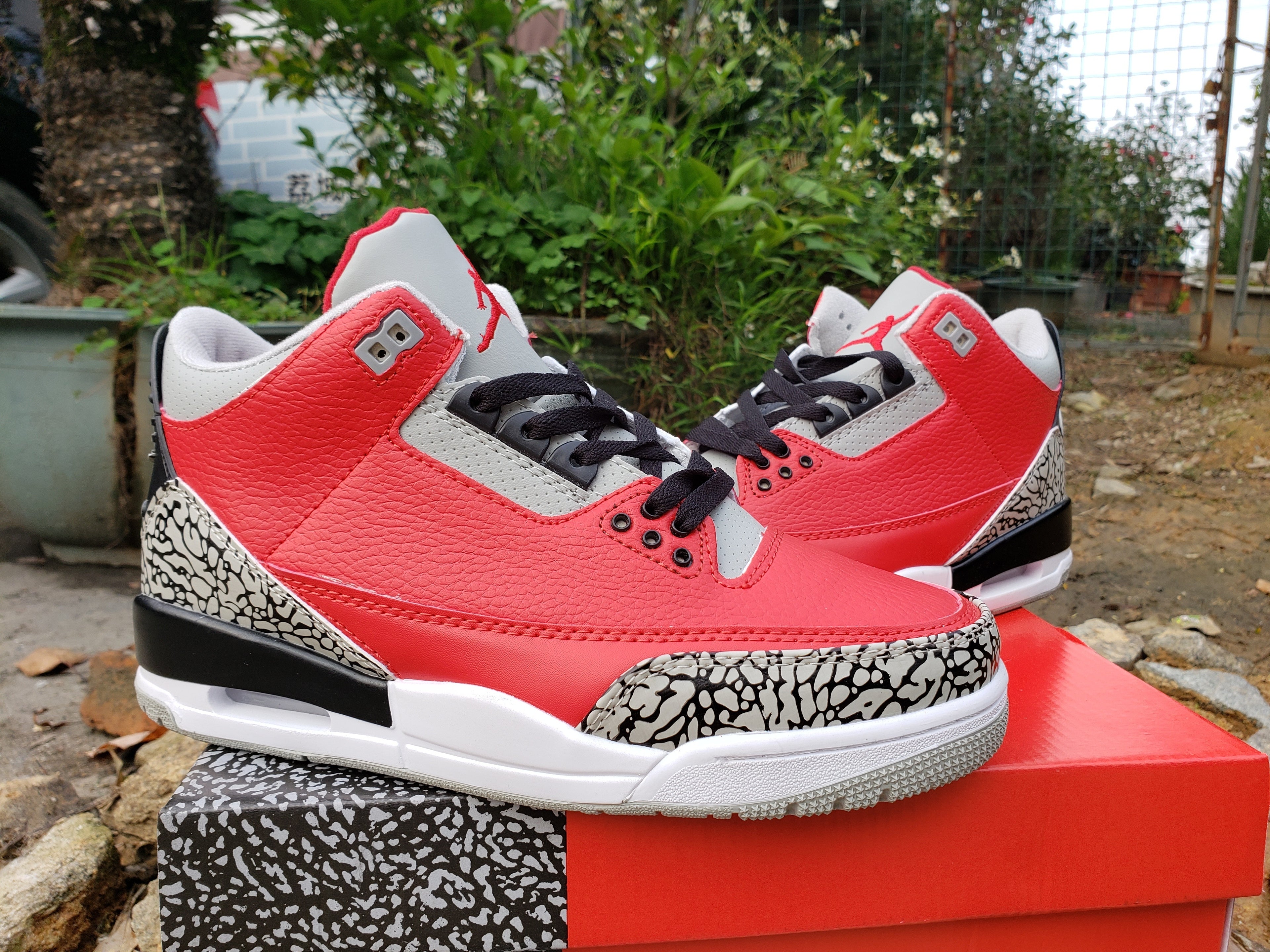 315 — Jordan 3 “Cardinal Red” — Design‑Inspired Sneaker