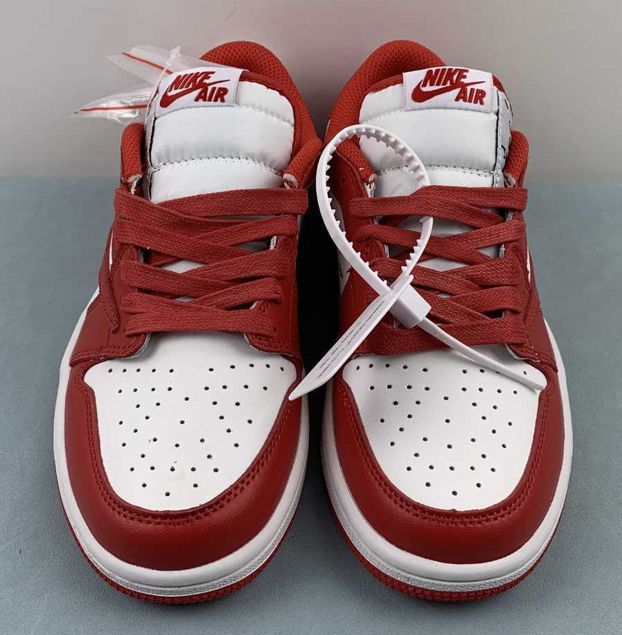 Jordan 1 Low — Design‑Inspired "Travis Scott Off‑White Fragment Collab" Custom Fantasy Build "Varsity Red" AJ1‑TSOWFRG‑046