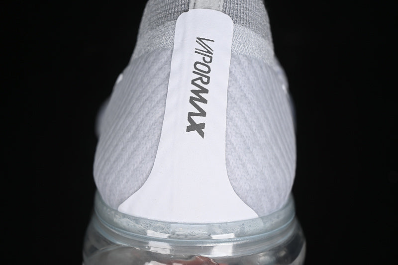 VMP‑WHTCLR‑013 — Nike Air VaporMax Flyknit — Triple White/Clear — Design‑Inspired