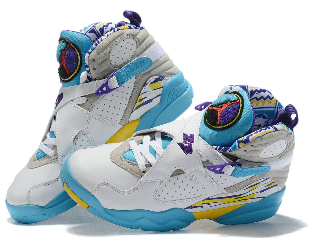 813 — Jordan 8 “White Aqua” — Design‑Inspired