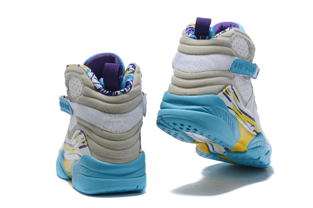 813 — Jordan 8 “White Aqua” — Design‑Inspired