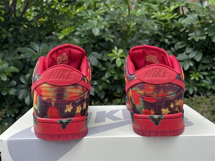 SBDNK‑018 — Nike SB Dunk Low “Poppy Field” — Varsity Red/University Gold — Design‑Inspired