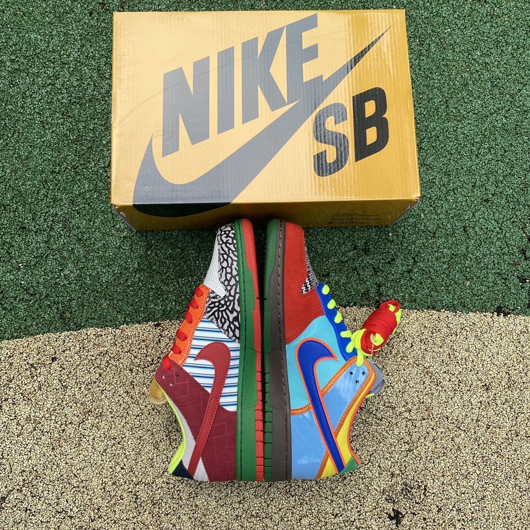 SBDNK‑026 — Nike SB Dunk Low “What The Dunk” — Multi‑Color — Design‑Inspired