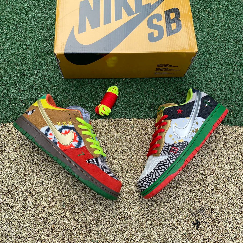 SBDNK‑026 — Nike SB Dunk Low “What The Dunk” — Multi‑Color — Design‑Inspired