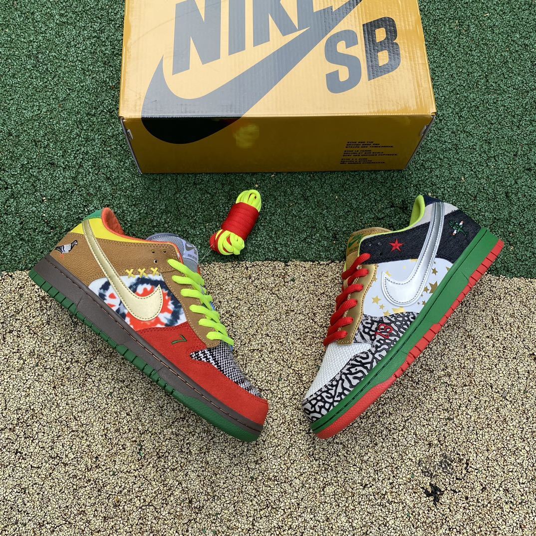 SBDNK‑026 — Nike SB Dunk Low “What The Dunk” — Multi‑Color — Design‑Inspired