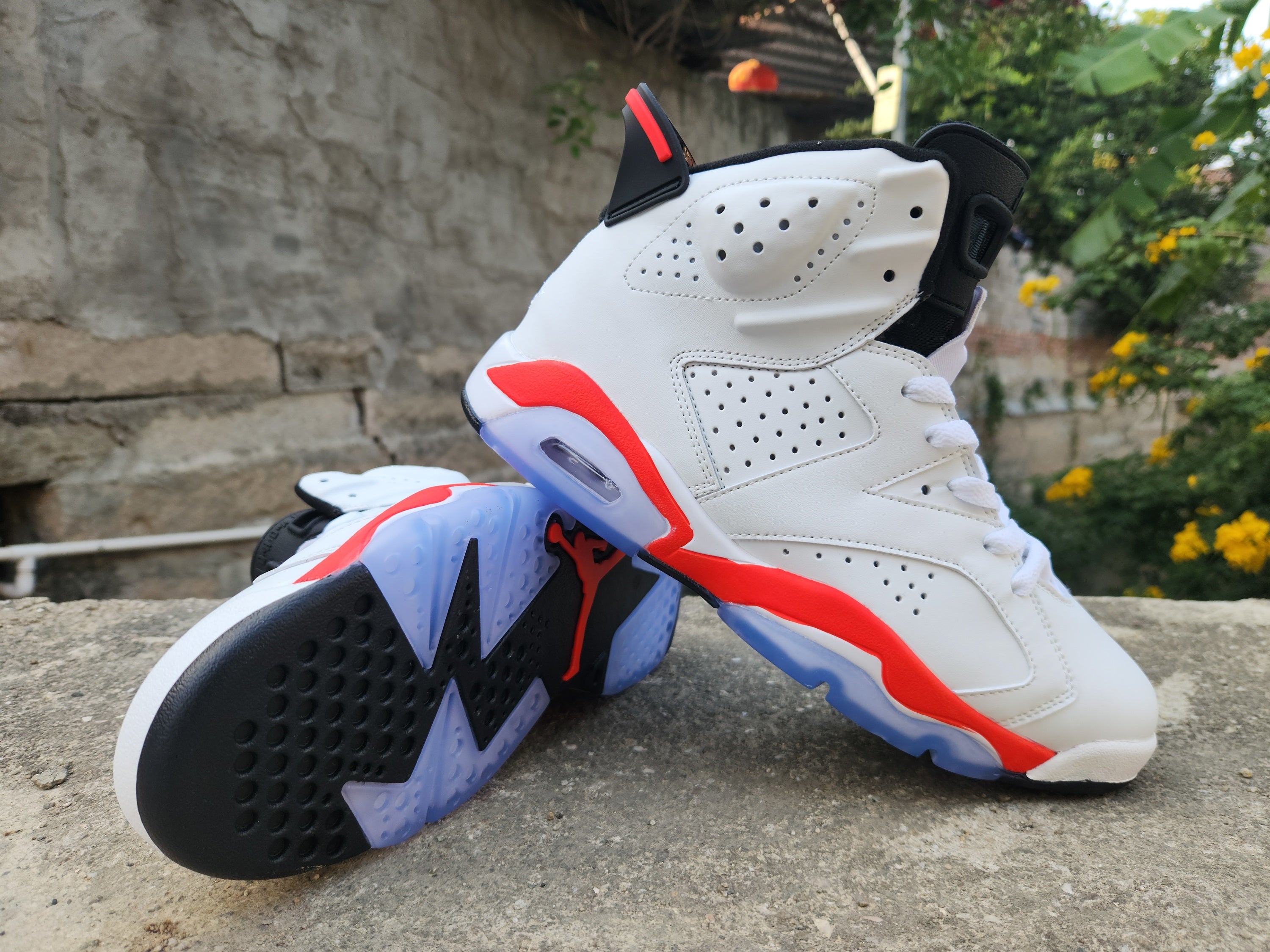 614 — Jordan 6 “White Infrared” — Design‑Inspired