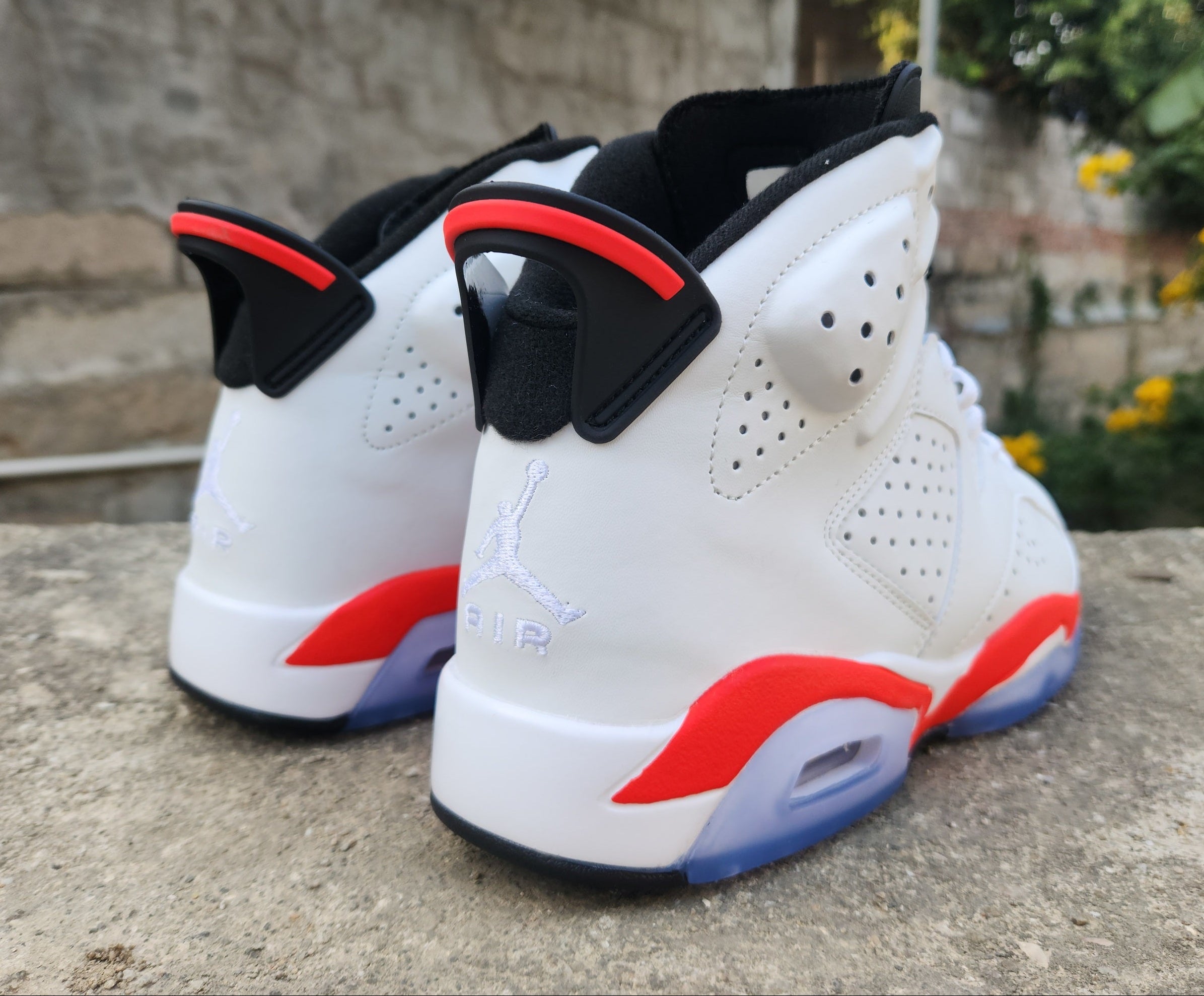 Jordan 6 - Design-Inspired "White Infrared" Custom Tribute Build AJ6-WHITEINFRARED-614