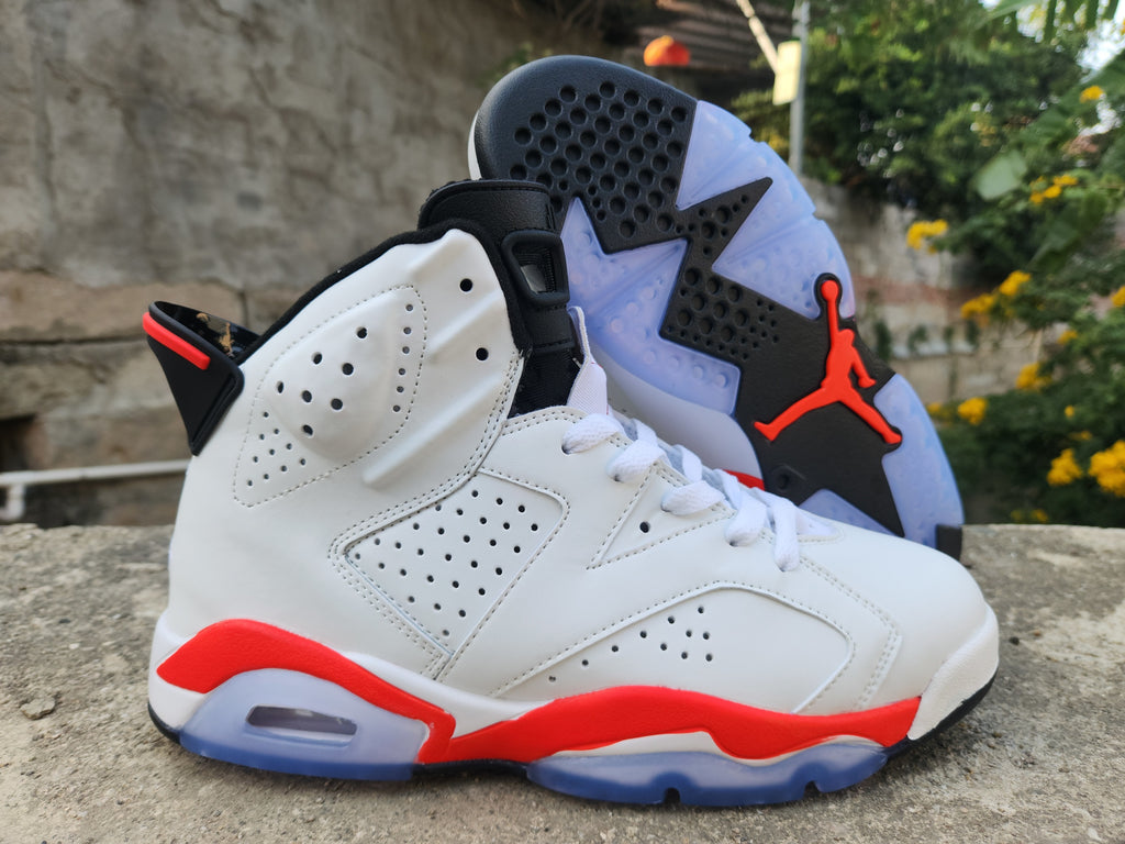 Jordan 6 - Design-Inspired "White Infrared" Custom Tribute Build AJ6-WHITEINFRARED-614