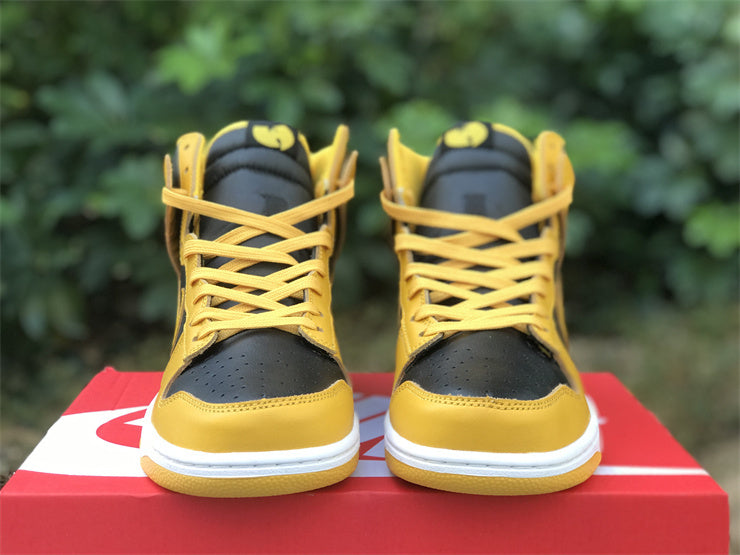 SBDNK‑028 — Nike Dunk High “Wu‑Tang” — Yellow/Black — Design‑Inspired