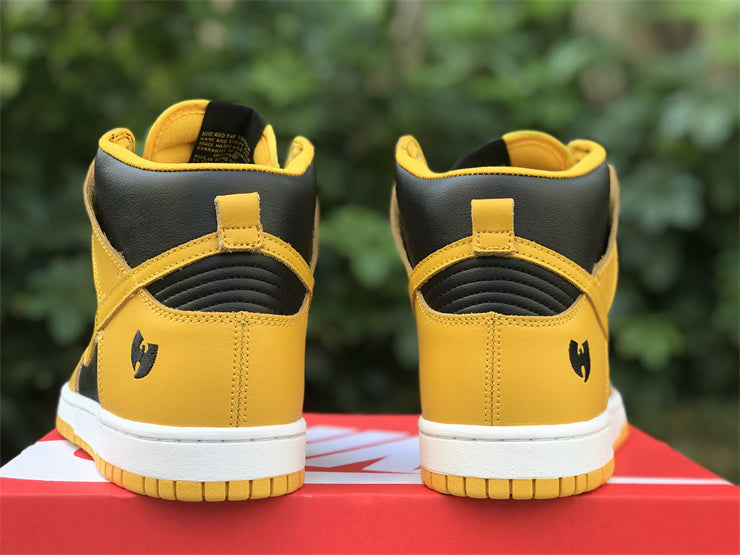 SBDNK‑028 — Nike Dunk High “Wu‑Tang” — Yellow/Black — Design‑Inspired