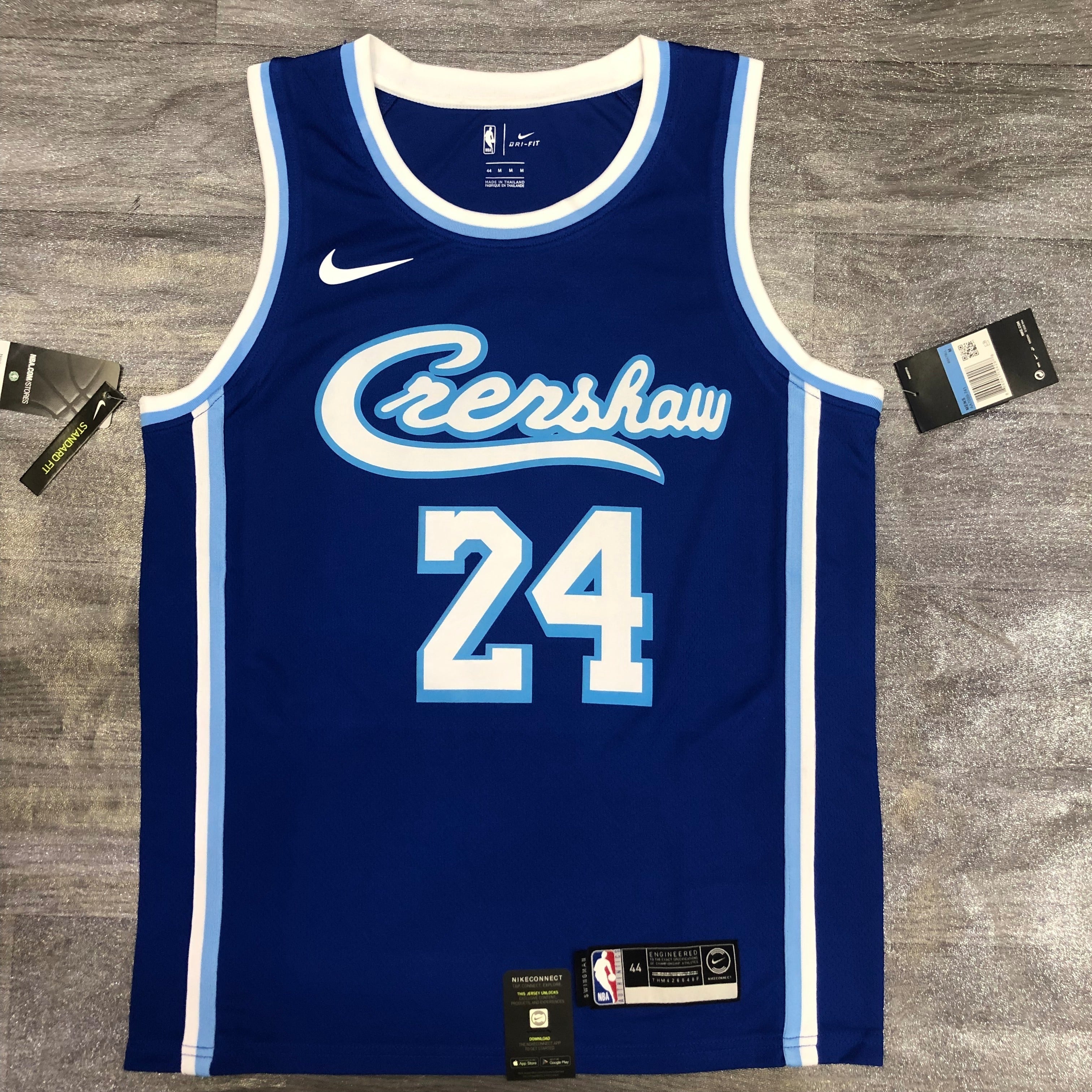 Los Angeles Lakers — Kobe Bryant #24 City Edition (Classic Edition Blue "Crenshaw")