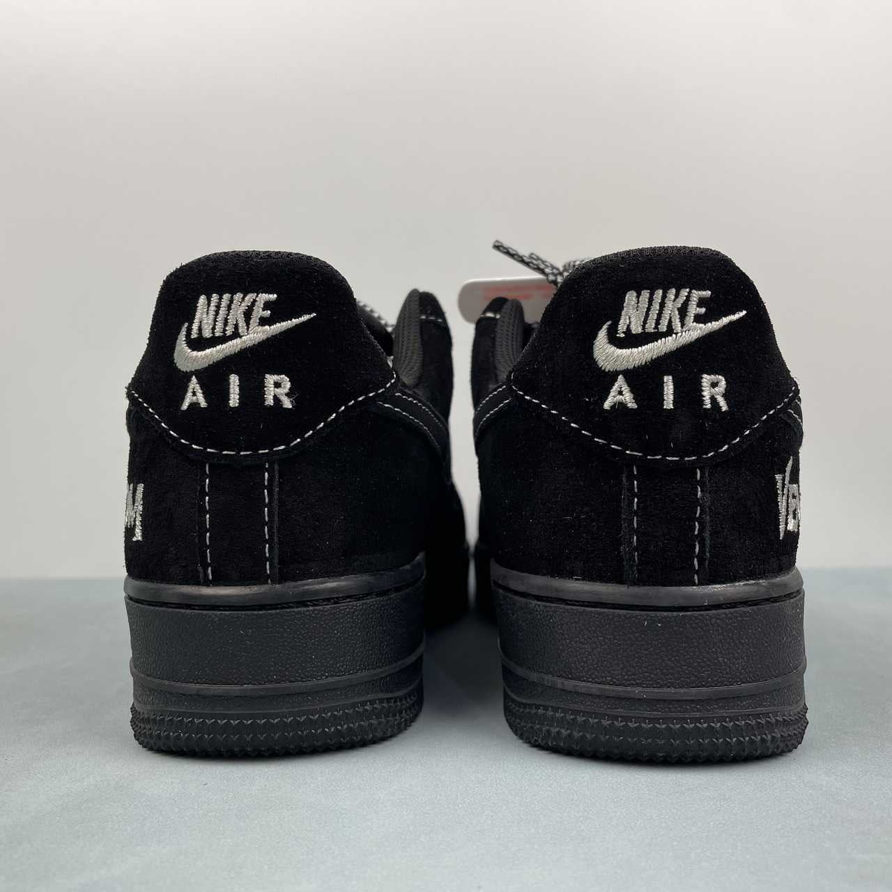 Air Force 1 – Design-Inspired "Venoms" Black Suede Fantasy Build AF1-034