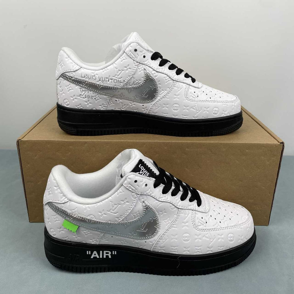 Air Force 1 Low – Design-Inspired “Virgil's: Off‑White" Pack - Grey / Yellow / White / Blue Custom Tribute Build AF1-002