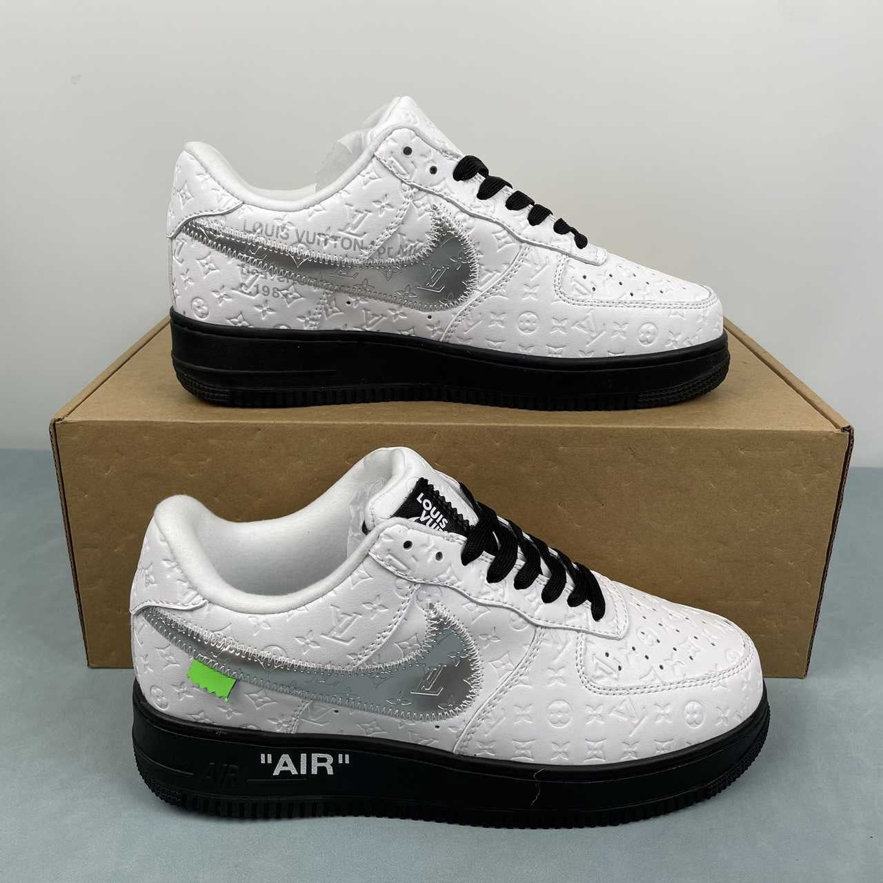Air Force 1 Low – Design-Inspired “Virgil's: Off‑White" Pack - Grey / Yellow / White / Blue Custom Tribute Build AF1-002