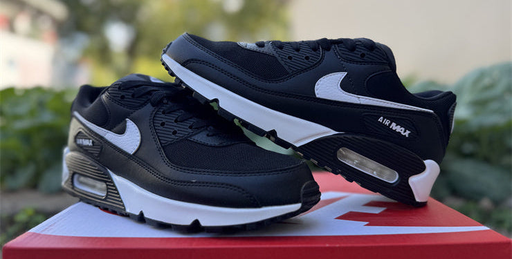 Air Max 90 Design-Inspired - "Black White" "Black/White" Custom Tribute - AM90-BLKWTE-006