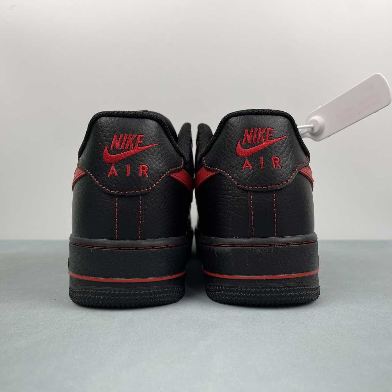 Air Force 1 – Design-Inspired "Red Stitched"  Custom Tribute Build AF1-036