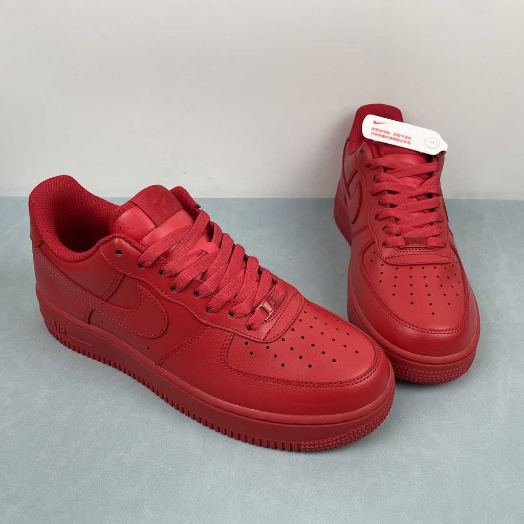 Air Force 1 – Design-Inspired "Red October" Triple Red Custom Tribute Build AF1-028