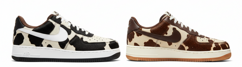 AF1 Cow Print Cover – Black/White & Brown/Cream