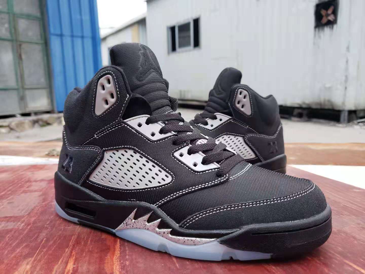 Jordan 5 Design Inspired “Anthracite” — Tribute Build — AJ5‑ANTHRC‑529