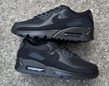 Air Max 90 Design-Inspired - "All Black" "Black" Custom Tribute - AM90-ALLBLK-002