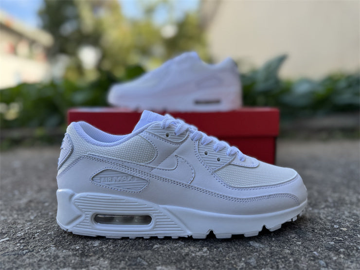 Air Max 90 Design-Inspired - "Triple White" "White" Custom Tribute - AM90-TRIWHITE-004