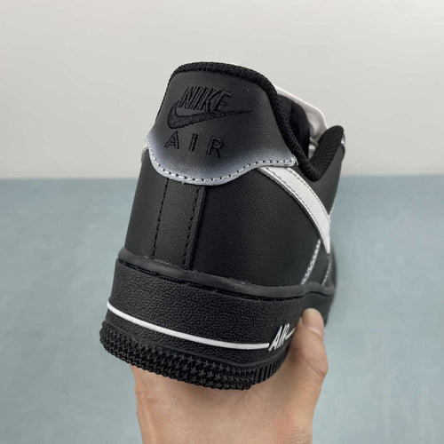 Air Force 1 – Design-Inspired "Ghost Stitch" Black/White Fantasy Build AF1-029