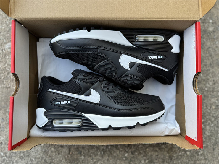 Air Max 90 Design-Inspired - "Black White" "Black/White" Custom Tribute - AM90-BLKWTE-006