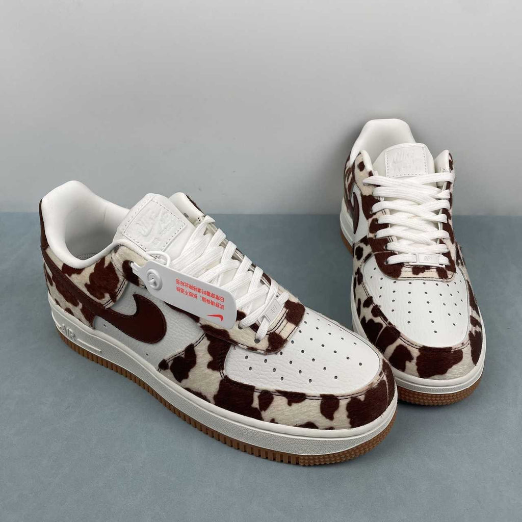 Air Force 1 – Design-Inspired "Cow Prints" Fantasy Build AF1-031 | Black/White & Brown/Cream