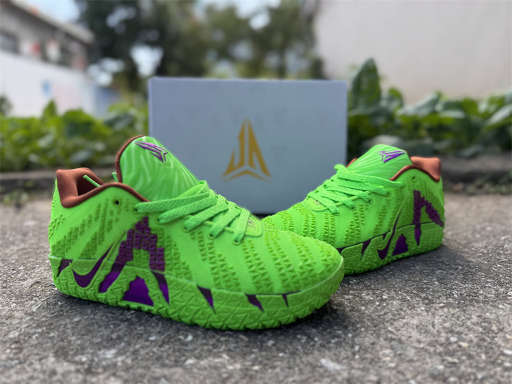 Nike Ja 3 - Design-Inspired "Grinch" Custom Tribute - JA3-GRNCH-005